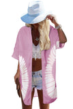 Tie Dye Open Front Beach Cover Up