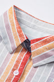 Happier With You Striped Button Top