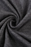 Oversized Mineral Wash Cotton Blend V Neck Short Sleeves Top