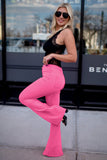 Rose High Waist Flared Denim Pants