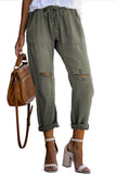 Pocketed Denim Joggers