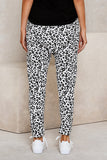 Casual Skinny Leopard Print Pants