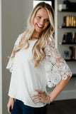 Lace Sleeves Tunic Top