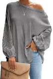 Loose Casual Puffy Sleeve Top