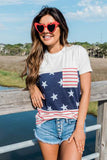 Stars and Stripes Colorblock Tee