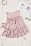 Foil Splatter Drops Ruffled Flowy Tank