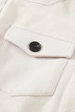 Lapel Button-Down Coat with Chest Pockets