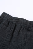 Casual Pocketed Frayed Denim Shorts