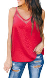 Embossed Mesh Cami Tank