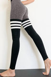 Striped Splicing Yoga Fitness Activewear Leggings