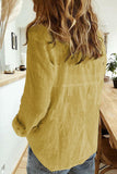 Textured Solid Color Basic Shirt