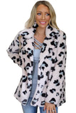 Plush Fur Leopard Coat