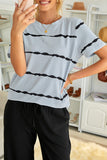 Tie-dye Stripe Casual T-Shirt