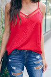 Embossed Mesh Cami Tank