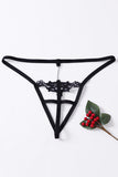 Timeless Elegance Peek-A-Boo Rhinestone G-string