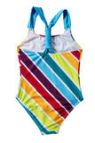 Baby Girls Multi Stripe One Piece Swimsuit
