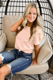 Solid Color Crew Neck Tee