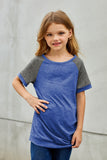 Raglan Sleeve Kid Tee with Side Buttons