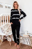 Stripes Long Sleeves and Joggers Lounge Set