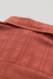 Turn-down Collar Textured Shirt