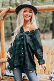 Loose Fit Boyfriend Style Plaid Shirt