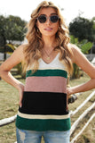 Color Block Knitted Sweater Vest