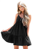 Polka Dot Texture Slip Mini Dress