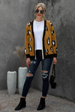 Buttoned Open Front Knitted Sweater