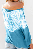 Fashion Casual Tie Dye Print Blouse