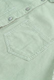 Frayed Boyfriend Corduroy Shacket