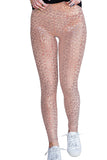 Metallic Leopard Yoga Leggings