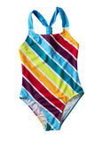 Baby Girls Multi Stripe One Piece Swimsuit