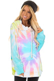 Print Drawstring Casual Hoodie