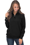 Pocket Style Quarter Zip Sweatshirt