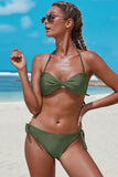 Twist Bandeau Halter Bikini