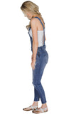 Wash Distressed Jeans Overalls