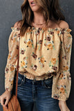 Bell Sleeves Floral Crop Top