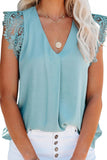 Sleeveless Crochet Lace Blouse