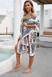 Ruched Criss Cross Self-tie Drawstring Bikini Set