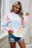 Rainbow Tie Dye Pullover Long Sleeve Top