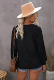 Plain Relaxed Fit Crew Neck Pullover Sweatshirt