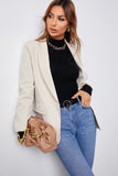 Mock Neck Long Sleeve Stretchy Basic Top