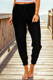 Elastic Waist Jogger Pants with Pockets