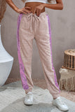 Stripe Sequin Jogger Pants