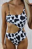 Cow Animal Print One-piece Swimsuit
