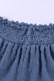Smocked Waist Swiss Dot Casual Shorts