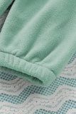 Half Button Pocketed Fleece Pullover Sweatshirt