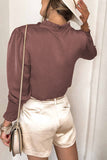 Frilled V Neckline Buttoned French Shirt