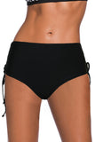 Drawstring Ruched Sides High Waist Swim Panty