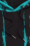 Tie-dyed Print Kangaroo Pocket Men's Hoodie